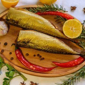 Скумбрия без головы горячего копчения 1 кг