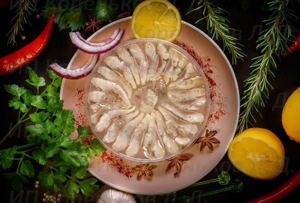 Сельдь по-домашнему в уксусно-масляной зал. 200 гр (2)